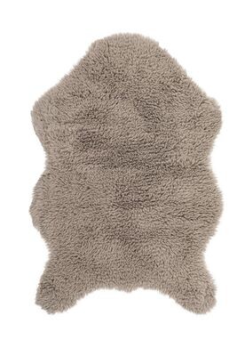 Tappeto in Pelle di Pecora 60x90 cm Taupe - Tirolix