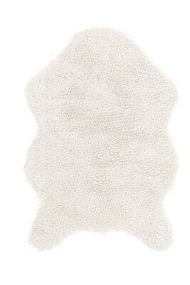 Tappeto in Pelle di Pecora 60x90 cm Bianco - Tirolix