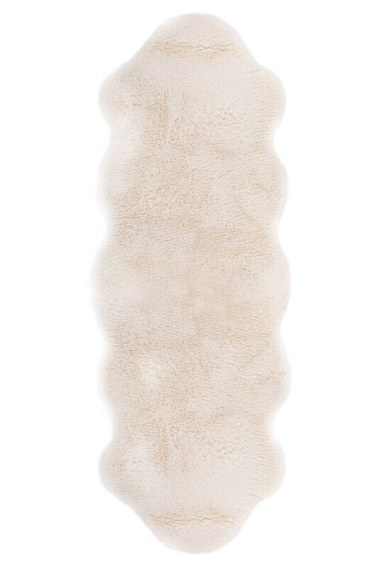 Tappeto in pelle di pecora 60 x 180 cm Bianco - Tirolix