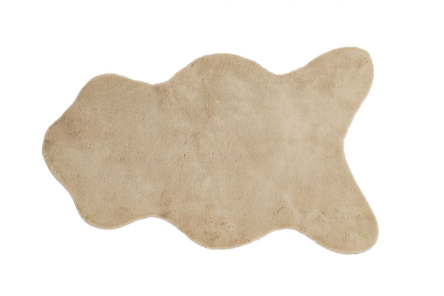 Tappeto in pelle di coniglio 60 x 90 cm Sabbia - Tirolix