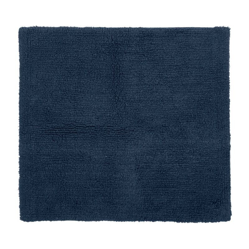 Tappeto da Bagno in Spugna 60x60 cm Blu Scuro - Tirolix