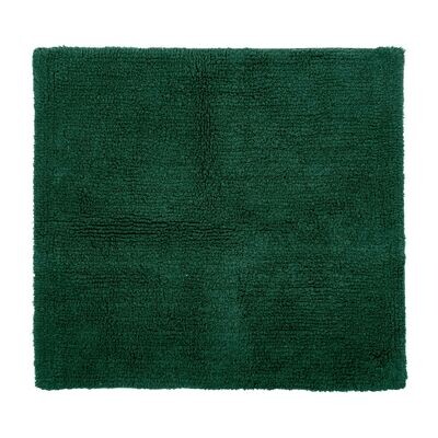 Tappeto da Bagno in Spugna 60x60 cm Verde Scuro - Tirolix