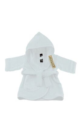 Accappatoio Neonato 1-2 Anni Bianco - Tirolix