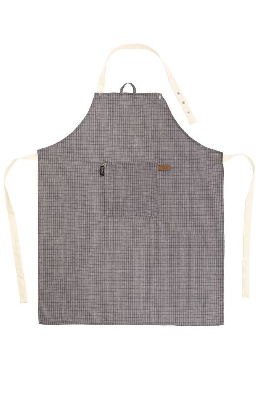 Grembiule houndstooth 68 x 85 cm Nero - Tirolix