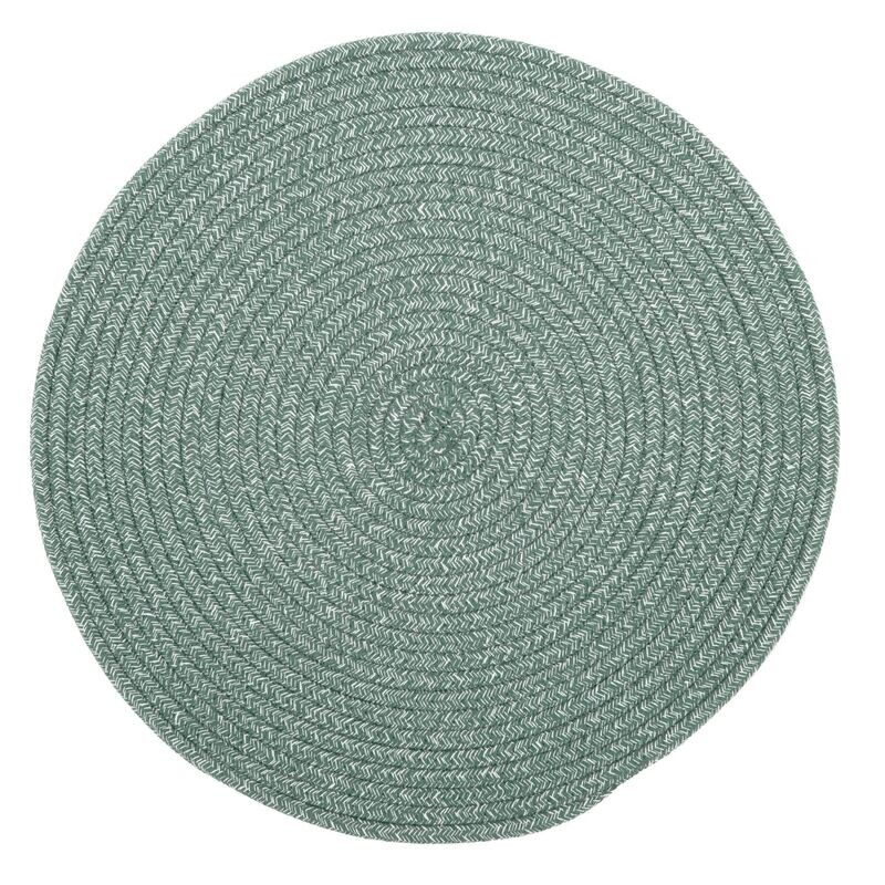 Tovaglietta Rotonda in Juta 38 cm Verde - Tirolix