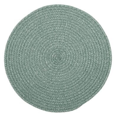 Tovaglietta Rotonda in Juta 38 cm Verde - Tirolix