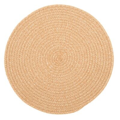 Tovaglietta Rotonda in Juta 38 cm Beige - Tirolix
