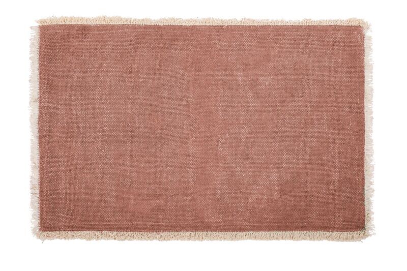 Tovaglietta Piccole Frange 33x48 cm Ruggine - Tirolix