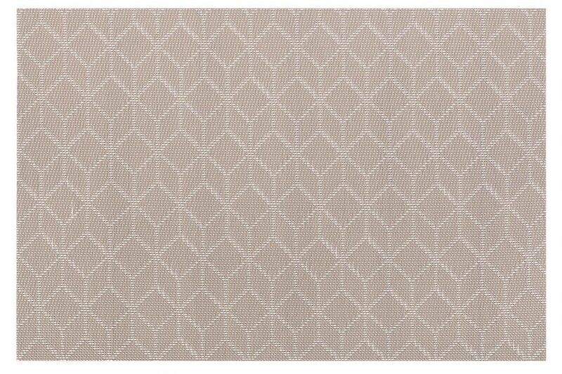 Tovaglietta Motivo Geometrico Cubo 30x45 cm Taupe - Tirolix