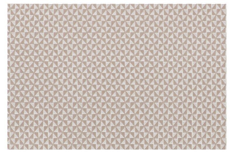 Tovaglietta Motivo Geometrico Triangolo 30x45 cm Taupe - Tirolix