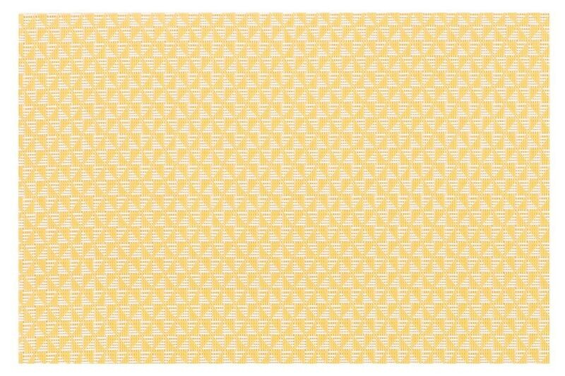 Tovaglietta Motivo Geometrico Triangolo 30x45 cm Giallo - Tirolix