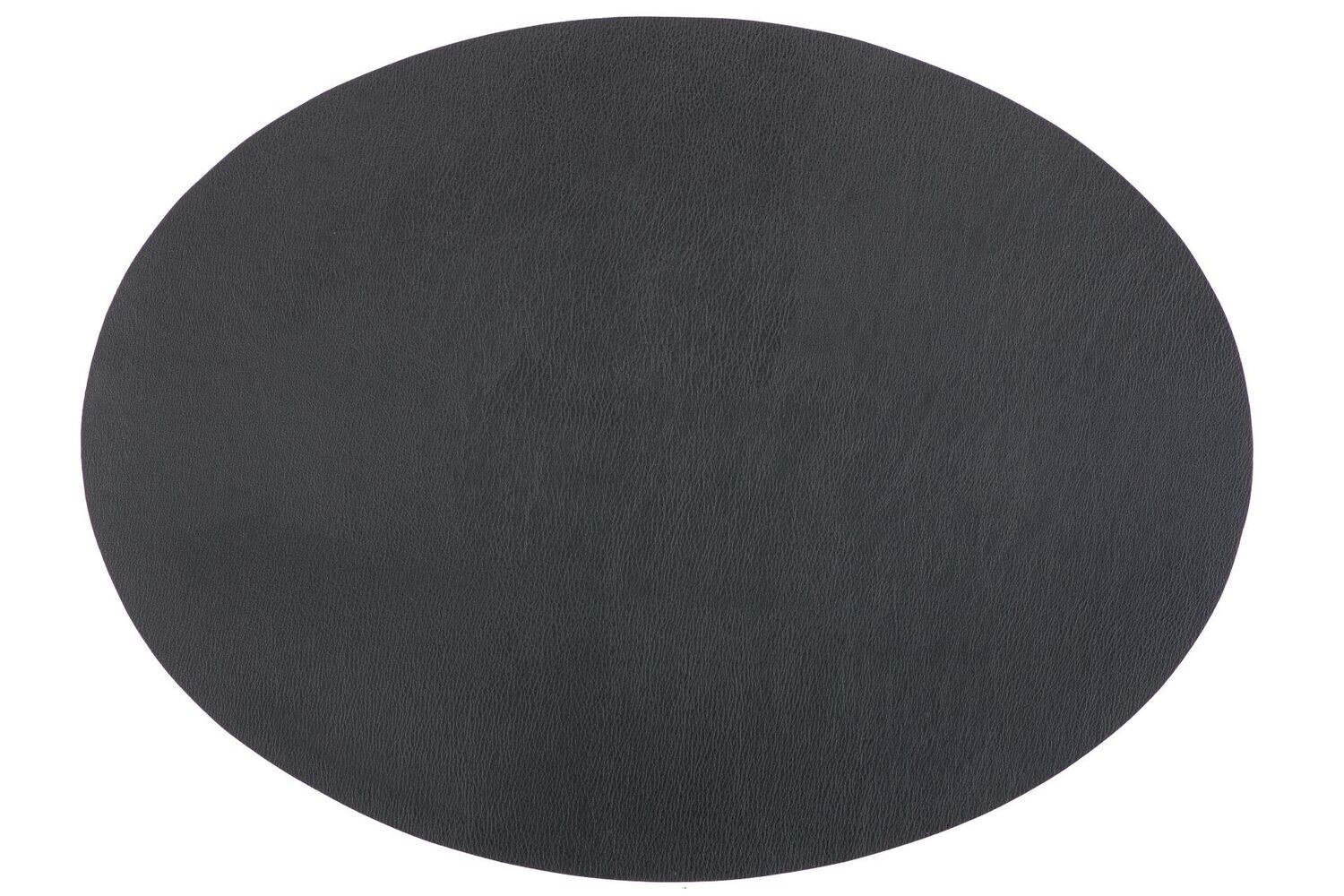 Tovaglietta Ovale Ecopelle 33x45 cm Nero - Tirolix