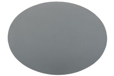 Tovaglietta Ovale Ecopelle 33x45 cm Grigio - Tirolix