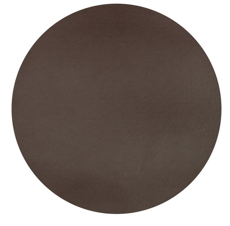 Tovaglietta Rotonda Ecopelle 38 cm Marrone - Tirolix