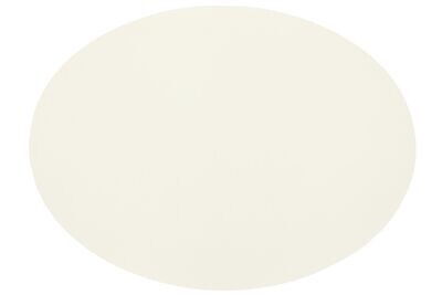 Tovaglietta Ovale Ecopelle 33x45 cm Bianco - Tirolix