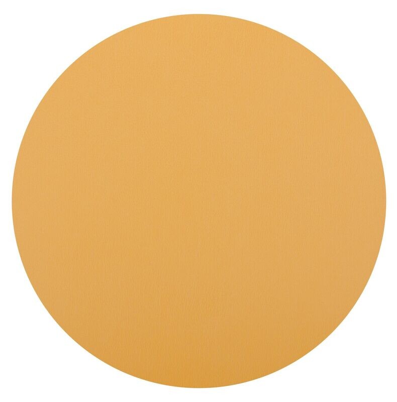 Tovaglietta Rotonda Ecopelle 38 cm Giallo - Tirolix