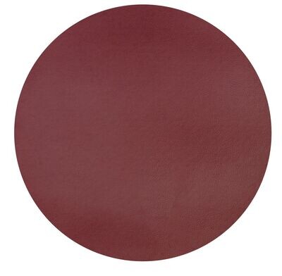 Tovaglietta Rotonda Ecopelle 38 cm Rosso - Tirolix