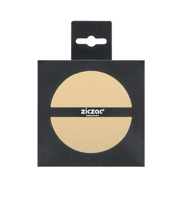 Untersetzer Ecoleder 4 Stk. 10 cm Sand - Tirolix