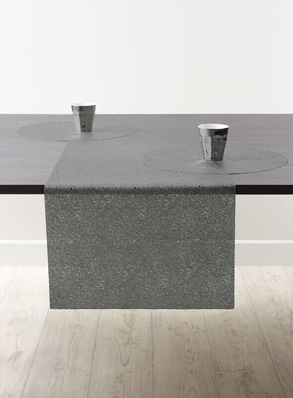 Runner Motivo Fili 45x150 cm Taupe - Tirolix