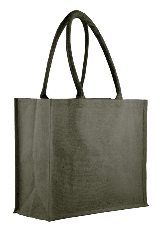 Borsa Juta Colorata 35hX45x15 cm Nero