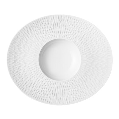 Degrenne - Piatto Fondo Ovale Gourmet 30 x 26 cm Boréal Satin