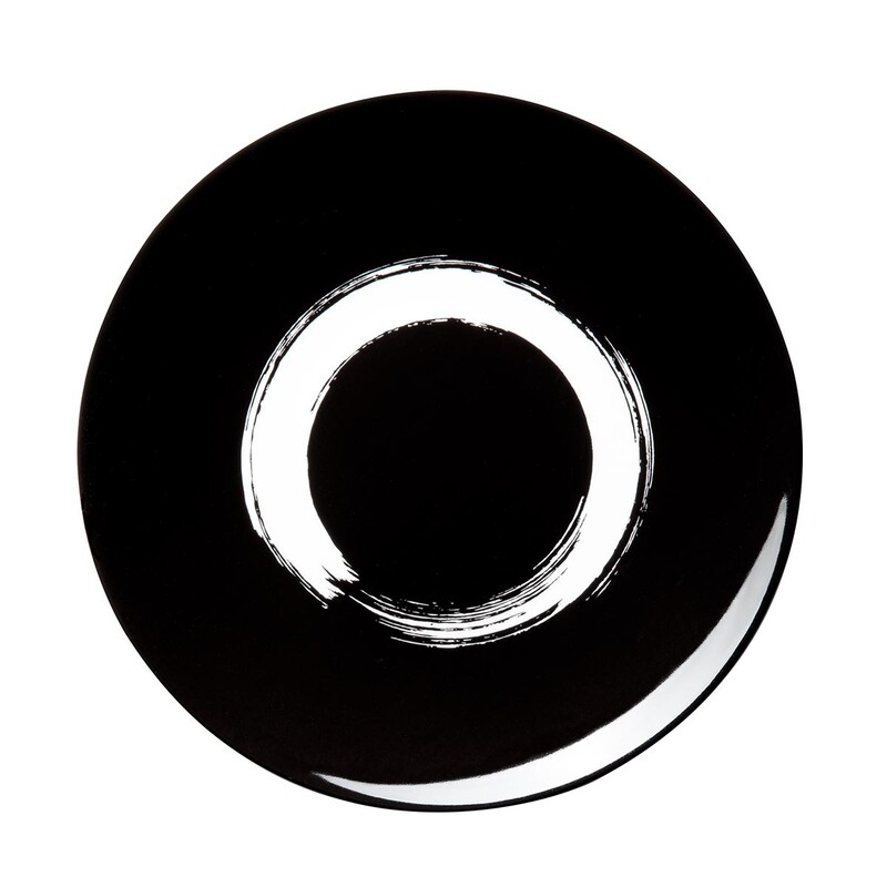 Degrenne - Piatto piano 29 cm Arty Creation Circle Nero