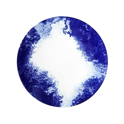 Degrenne - Flacher Teller 23 cm Blue Shades Aquarelle