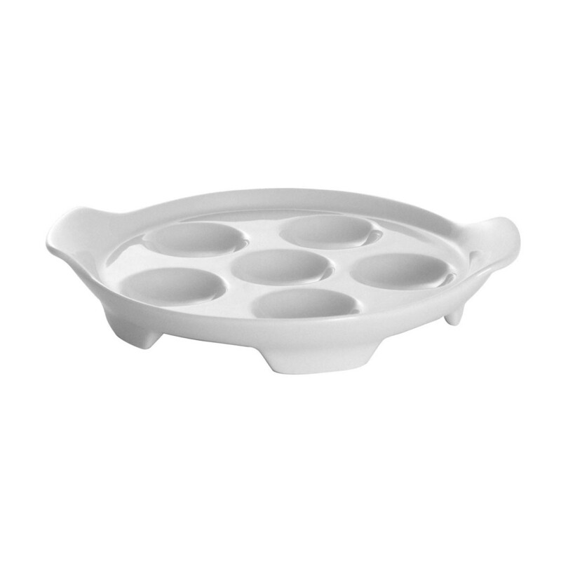 Degrenne - Piatto per lumache 6 posti 16,6 x 11,2 cm Modulo