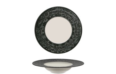 Lioness - Pasta bowl 27,5 cm weißer Untergrund Matheria Black
