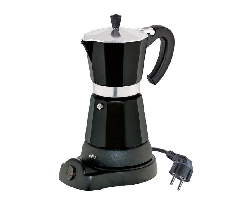 Caffettiera Elettrica Nera da 6 tazze Classico  - cilio