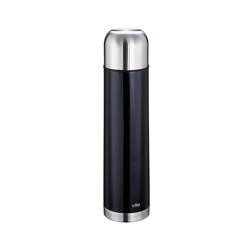 Bottiglia termica 1 l Nero Colore - cilio