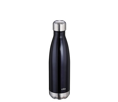 Bottiglia Termica da Bere Nera 500 ml Elegante - Cilio