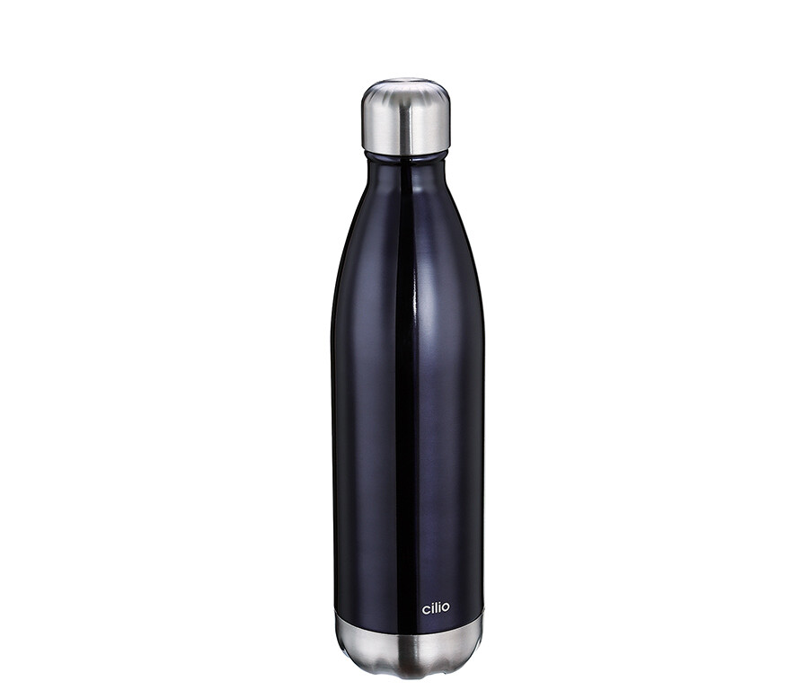 Thermotrinkflasche Schwarz 750 ml Elegante - cilio
