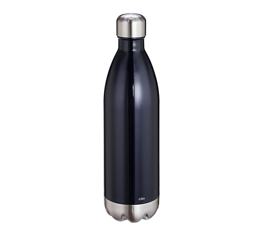 Thermotrinkflasche Schwarz 1 L Elegante - cilio