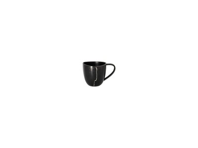 Tazza da caffè espresso 0,10l Fusion Kintzoo nero-argento - Rak