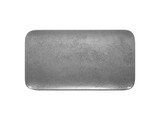 Piatto rettangolare 38x21cm Fusion Shale grigio - Rak