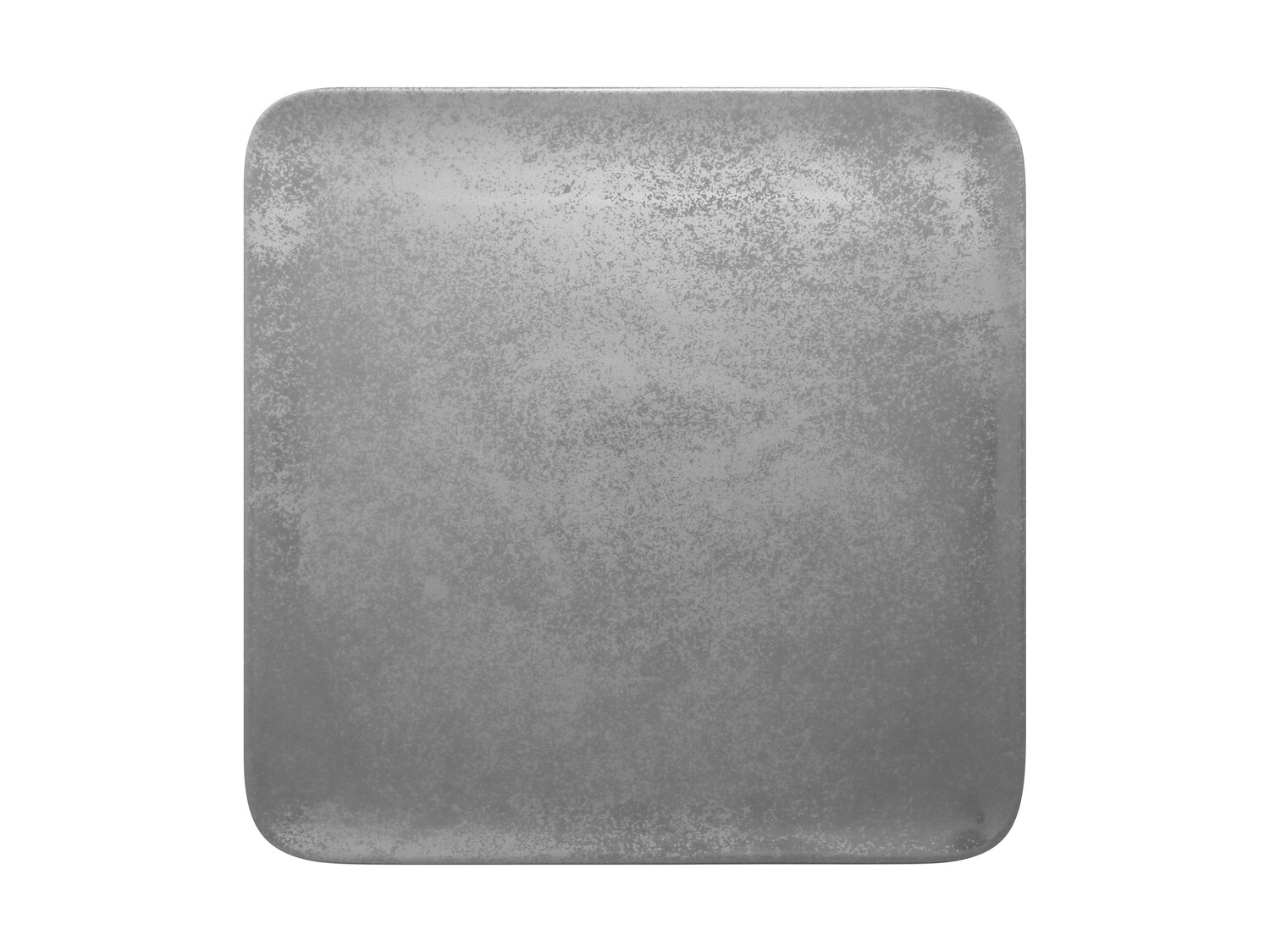 Piatto quadrato 33x33cm Fusion Shale grigio - Rak