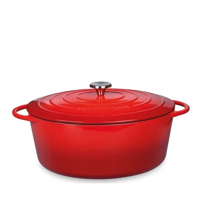 Küchenprofi - Casseruola ovale 31 cm rosso