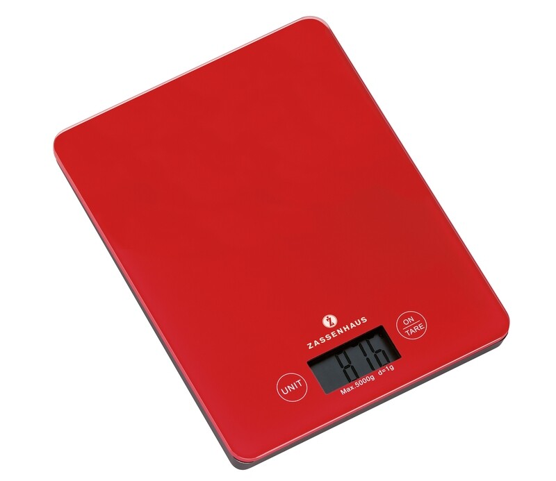 Bilancia Digitale Rossa 21,5 cm Balance - Zassenhaus