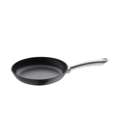 Küchenprofi - Padella con manico in acciaio inox nero 24 cm