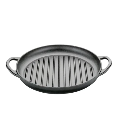 Küchenprofi - Padella per grigliare con 2 manici rotonda