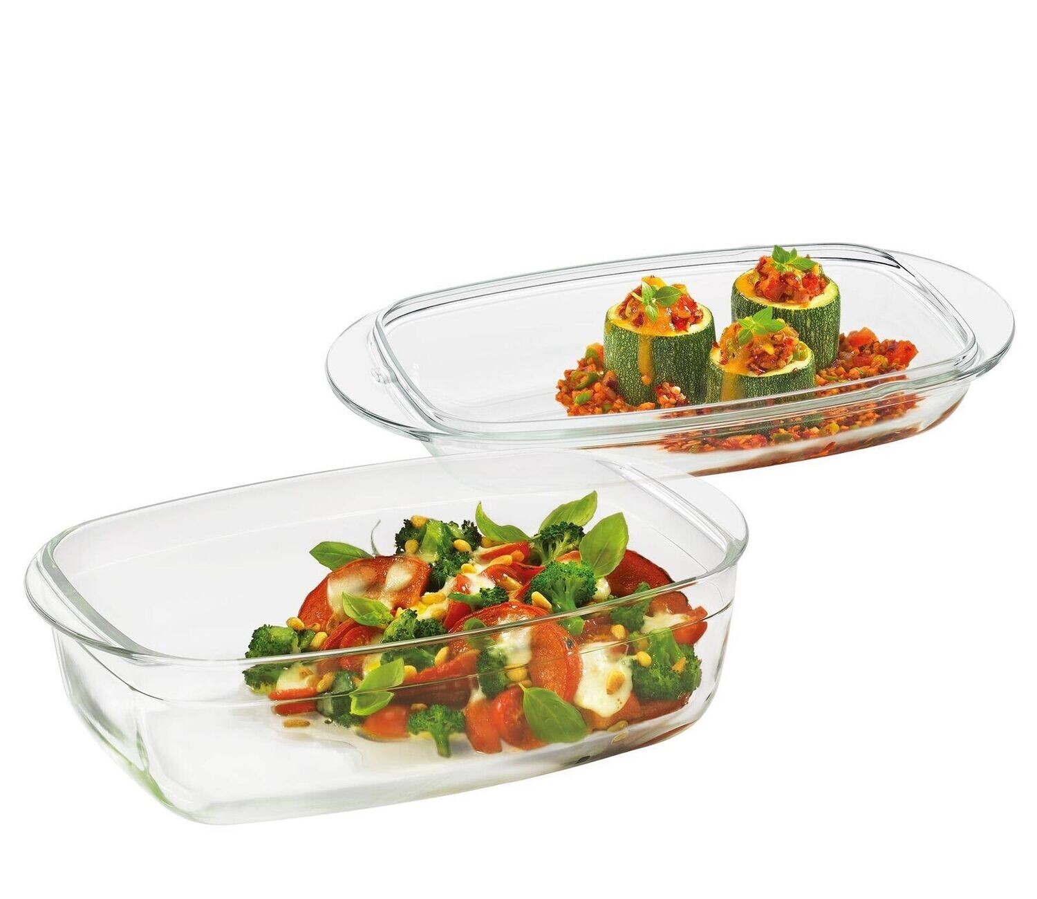 Küchenprofi - Auflaufform mit Deckel borosilikatglas 32,5 x 19,5 x 13 cm
