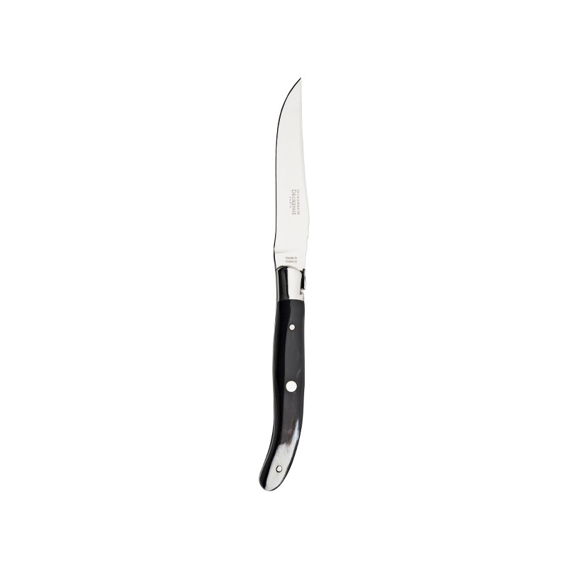 Degrenne - Schwarzes Steakmesser 23 cm Laguiole
