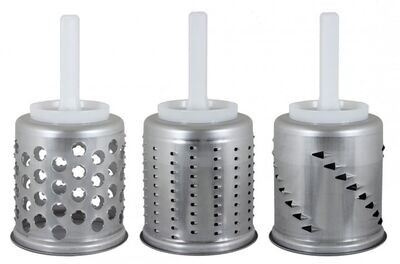 Agnelli - Set da 3 Grattuggia Cilindri Kitchen aid