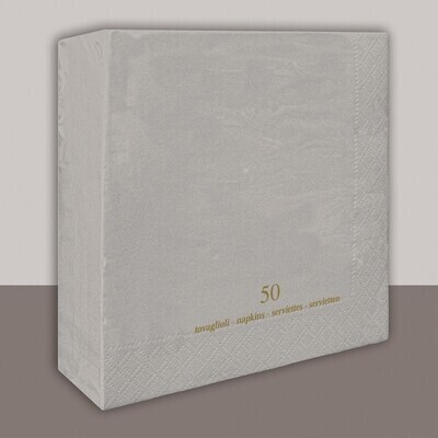 Tovagliolo Argento 2 veli 25x25 cm - Tirolix
