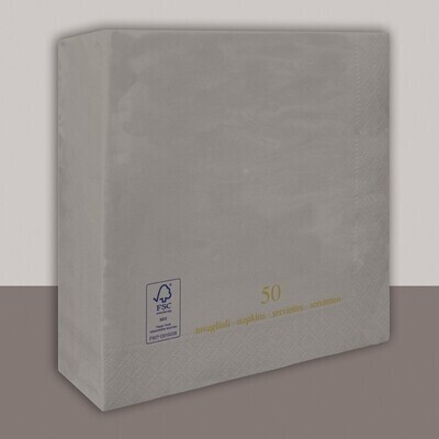 Tovagliolo Grigio 3 veli 40x40 cm - Tirolix