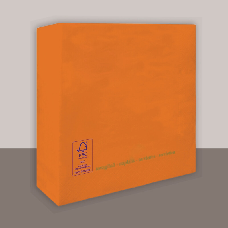 Tovagliolo Mandarino 2 veli 25x25 cm - Tirolix