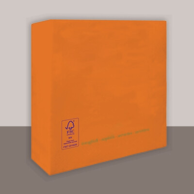 Tovagliolo Mandarino 2 veli 25x25 cm - Tirolix