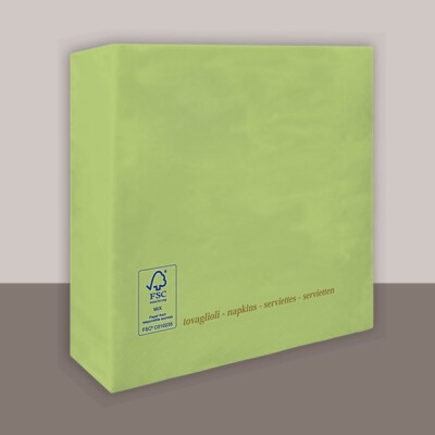 Serviette Grün Pommes 2 lagig 25x25 cm - Tirolix