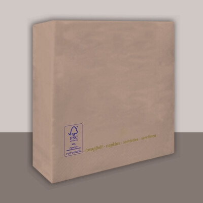 Tovagliolo Tortora 2 veli 25x25 cm - Tirolix
